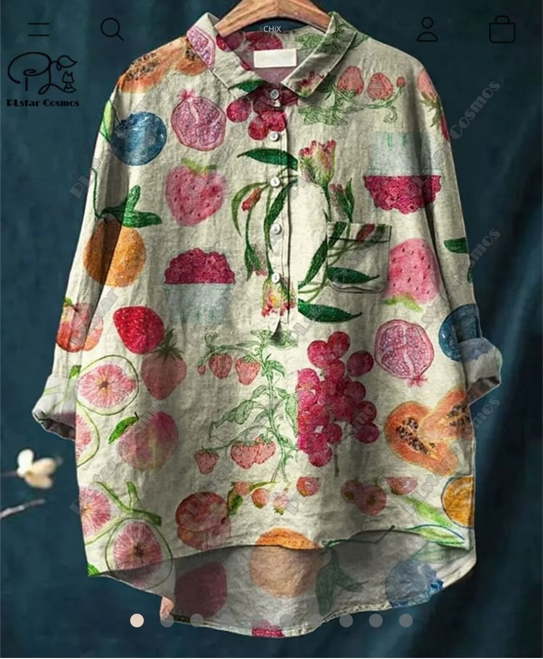 Retro Bloom: 3D Floral Open Tube Shirt for Bold Summer Vibes