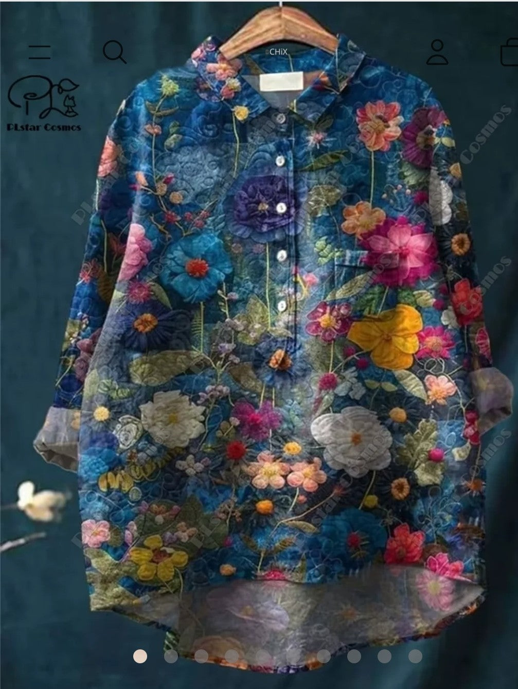 Retro Bloom: 3D Floral Open Tube Shirt for Bold Summer Vibes