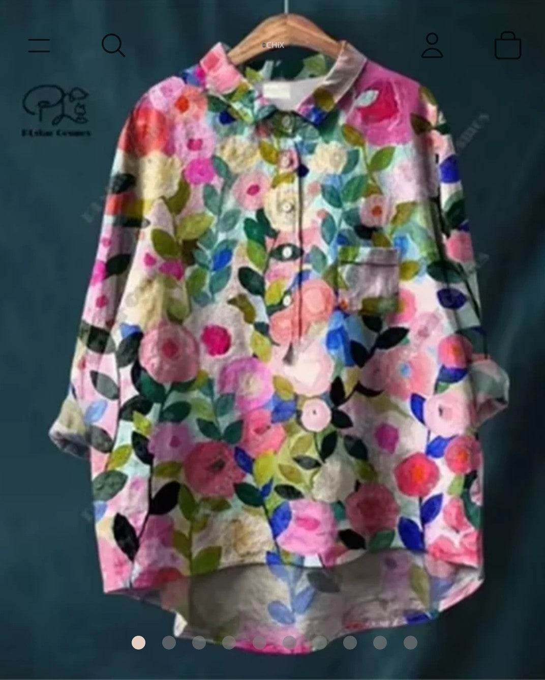 Retro Bloom: 3D Floral Open Tube Shirt for Bold Summer Vibes